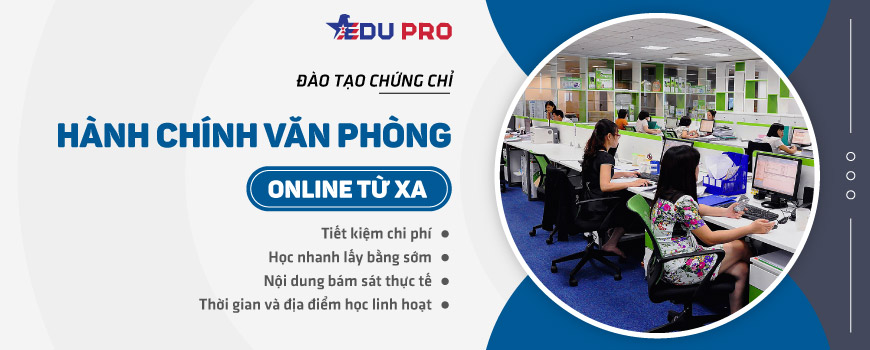 Chứng chỉ hành chính văn phòng online từ xa
