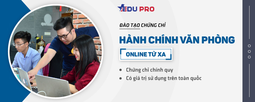 Chứng chỉ hành chính văn phòng online từ xa