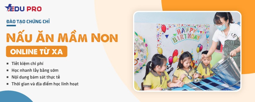 Chứng chỉ nấu ăn mầm non online từ xa