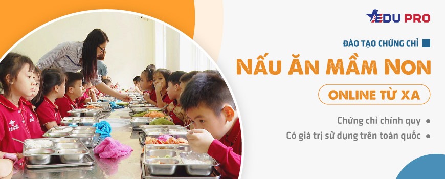 Chứng chỉ nấu ăn mầm non online từ xa
