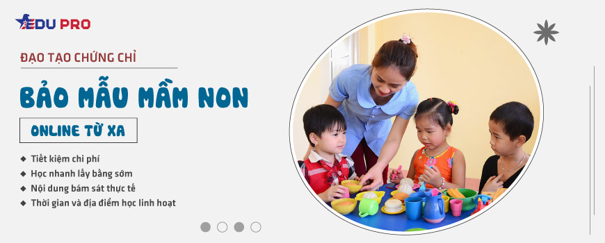Chứng chỉ bảo mẫu mầm non online từ xa