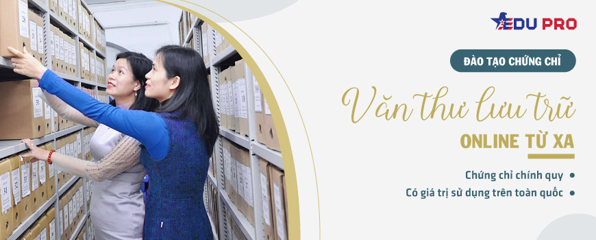 Chứng chỉ văn thư lưu trữ