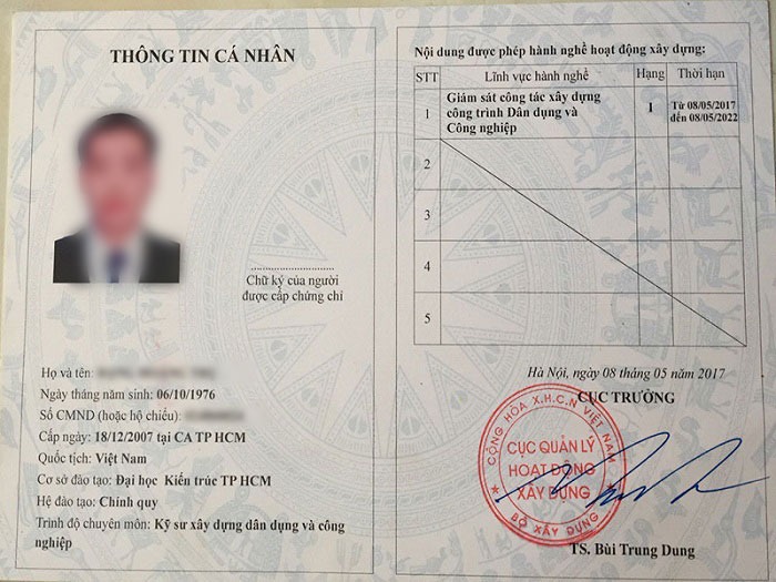 chứng chỉ hành nghề quản lý dự án