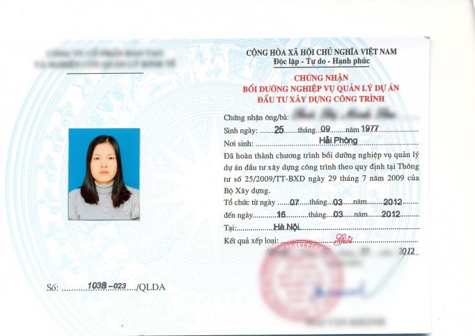 Chứng chỉ quản lý dự án